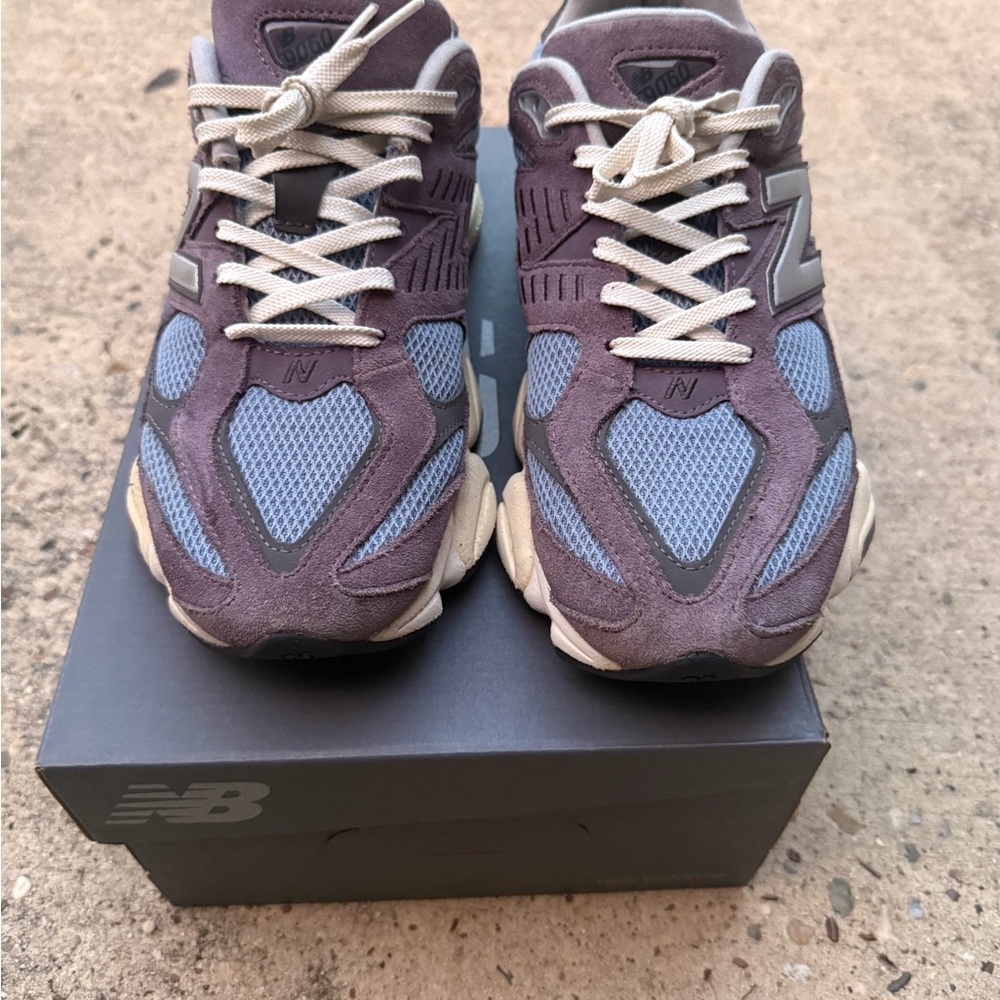 New Balance Sneakers in Mauve Purple & Light Blue